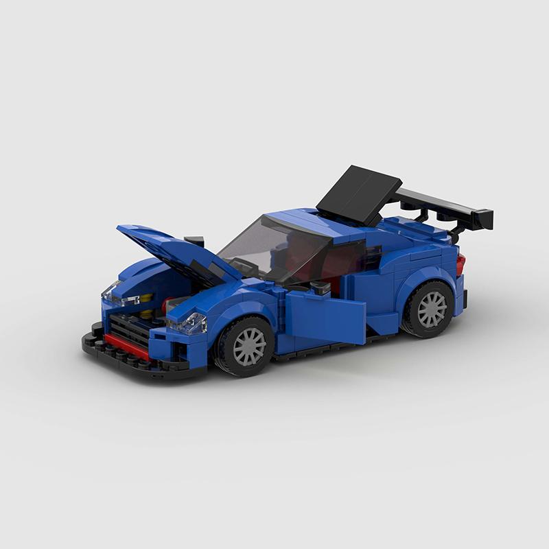 MOC BRZ STi Серия Автомобилей Строительные Блоки Наборы Моделей Спортивные Гоночные DIY Образовательные Кирпичики Игрушки Мальчики Дети Подарки Взрослым