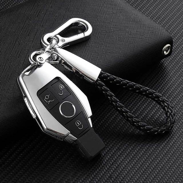 Для Mercedes Benz W204 W212 C180 GLK300 CLS CLK CLA SLK CSE Class Remote Smart Car Key Case Cover Сумка для набора ключей из цинкового сплава