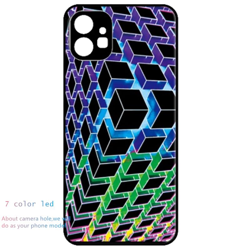 Для Nothing Phone 3a Светодиодный чехол Nothing Phone 3a Pro Вспышка Fundas Защита камеры Светящийся задний чехол Для Nothing Phone 1 2 3