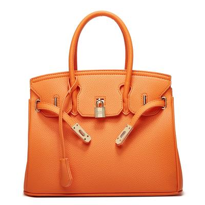 Женская сумка с узором личи, трендовый дизайн с пряжкой и замком, сумка на одно плечо, элитная повседневная и универсальная модная сумка