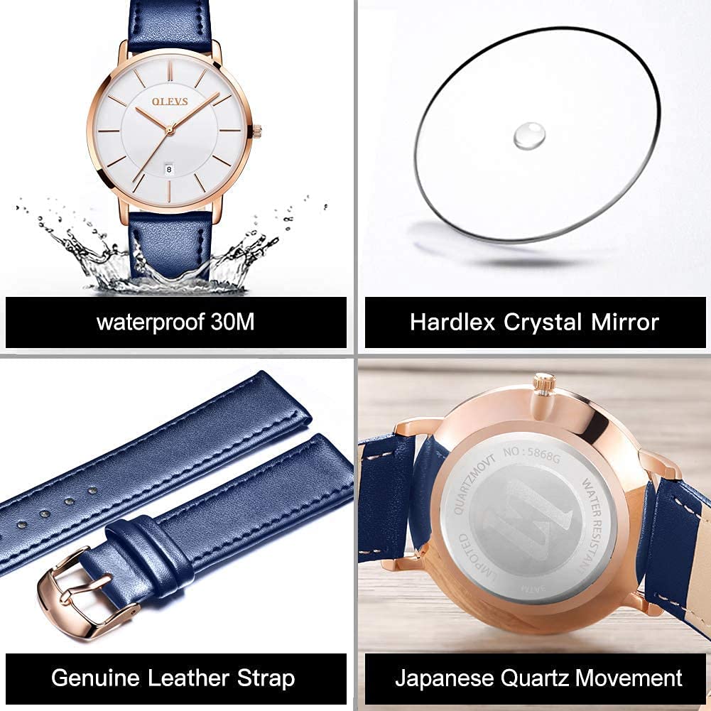 OLEVS Watch for Ultra Thin Arm Nurse Medical Nursing Watch for Second Hour Silicone Easy To Fashion Watch for Women Ladies Women, Watch, Watch,