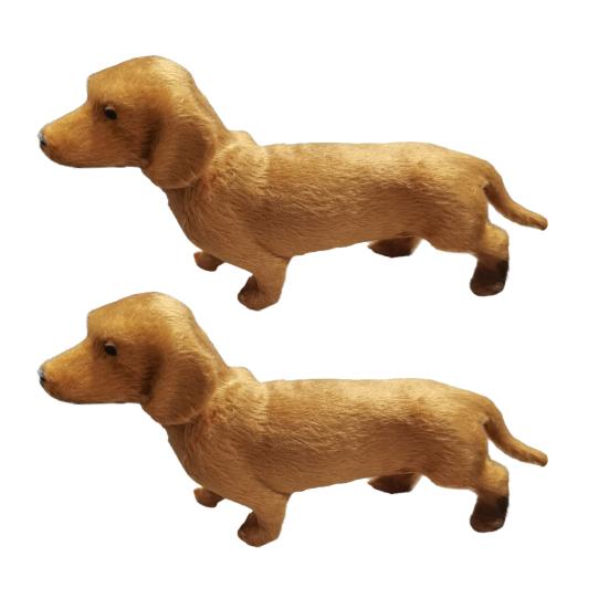 2 шт. Плюшевая игрушка Такса для эмоциональной поддержки, мягкая набивная игрушка-компаньон для дивана для снятия стресса, тревоги, комфорта и расслабления