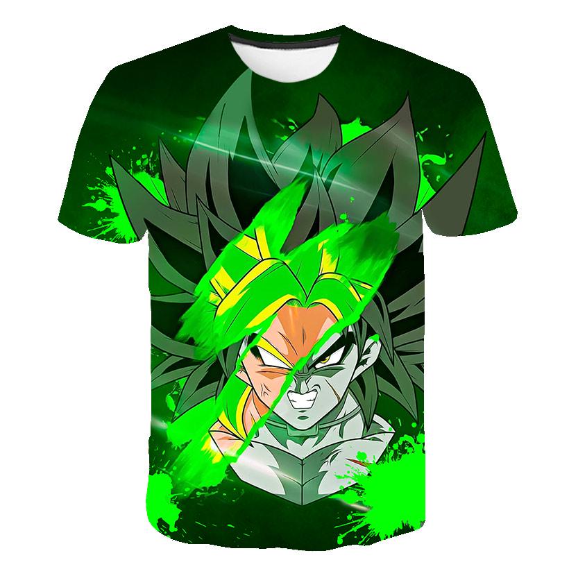 Футболка Dragon Ball Аниме Футболки Детские Футболки Мультяшные Футболки с Goku Мужская Одежда Детские Топы Взрослый Летние Мягкие Короткий Рукав