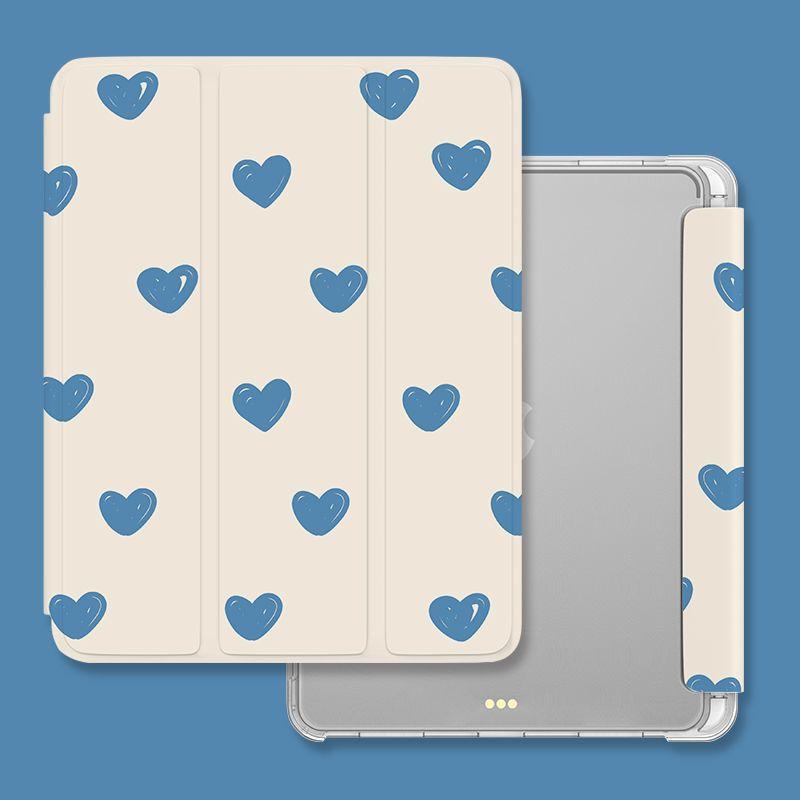 Для iPad 2022 gen10 10,9 CASE Простой любовный стиль, интеллектуальный защитный чехол-раскладушка Air4/5 10,9 mini4/5/6 с подставкой для карандашей