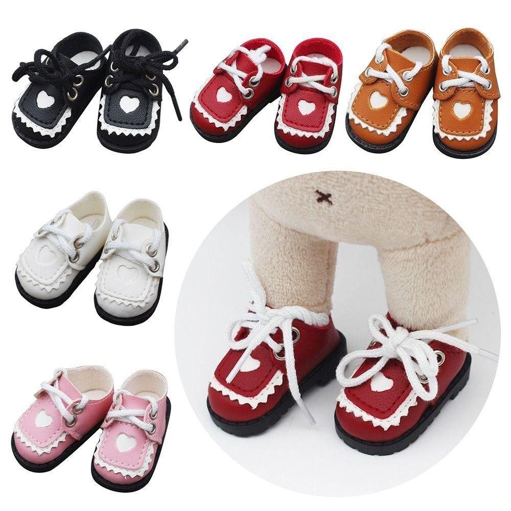 1 пара кукольной обуви из искусственной кожи 1/6 BJD, мини-кожаные туфли, обувь для кукол EXO из хлопка, 15 см, кукла из хлопка