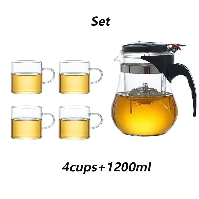 Стеклянный чайник со съемным заварочным устройством, чайник для листового чая