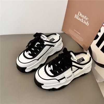 Модные женские туфли-полушапки с сумкой и головным убором 2025 года, весна-лето, легкие, на толстой подошве, для папы