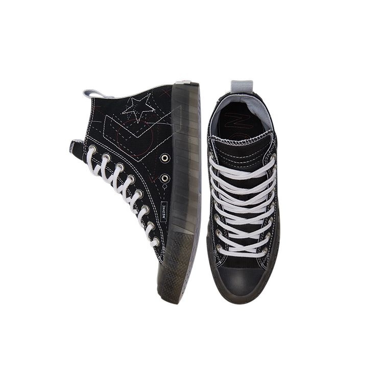 Converse Удобные Универсальные Высокие Кеды из Канваса Унисекс кеды Черные 173207C