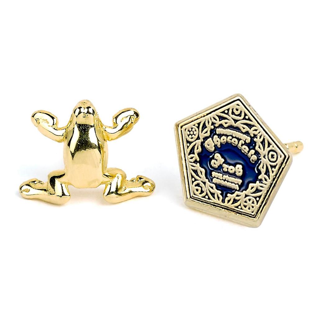 Harry Potter Stud Earring Set Time Turner, Chocolate Frog, Glasses & Lightning Bolt