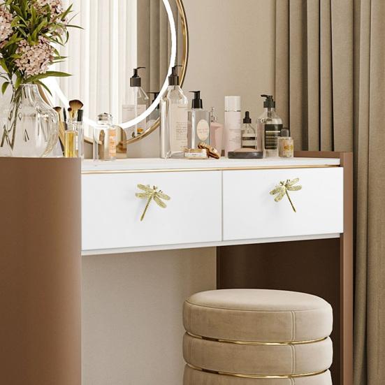 Ручка для шкафа в виде стрекозы из цинкового сплава, винтажная ручка для ящика шкафа-купе, металлическая ручка для двери шкафа, офисное украшение для кухни