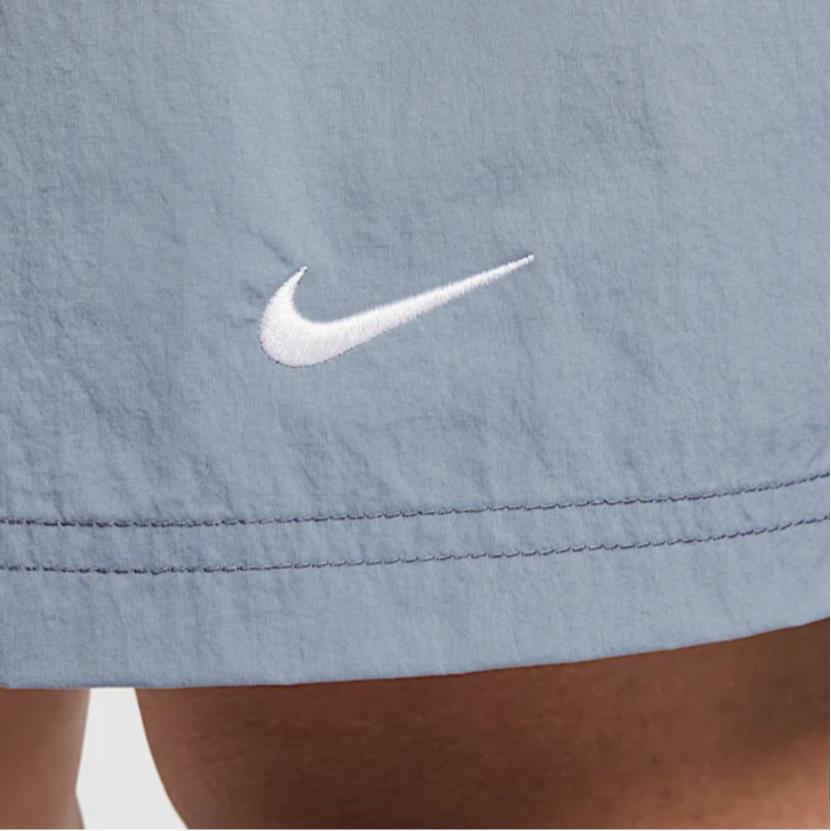 Nike Solo Swoosh Casual Shorts Men's Gray Slate Blue