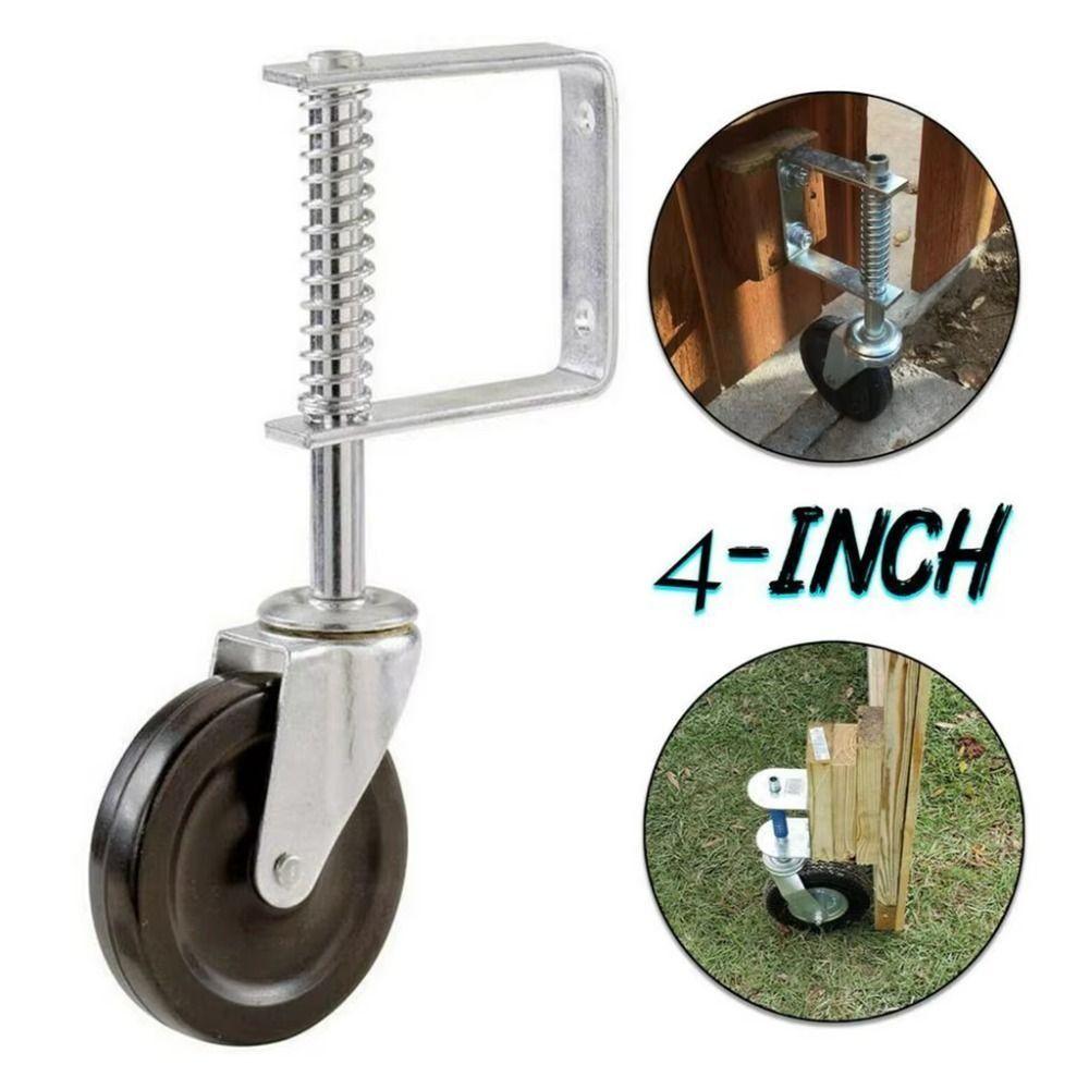 Heavy-duty Spring Loaded Caster 4 Inch Spring Damping Wheel Door Gate Wheel Household