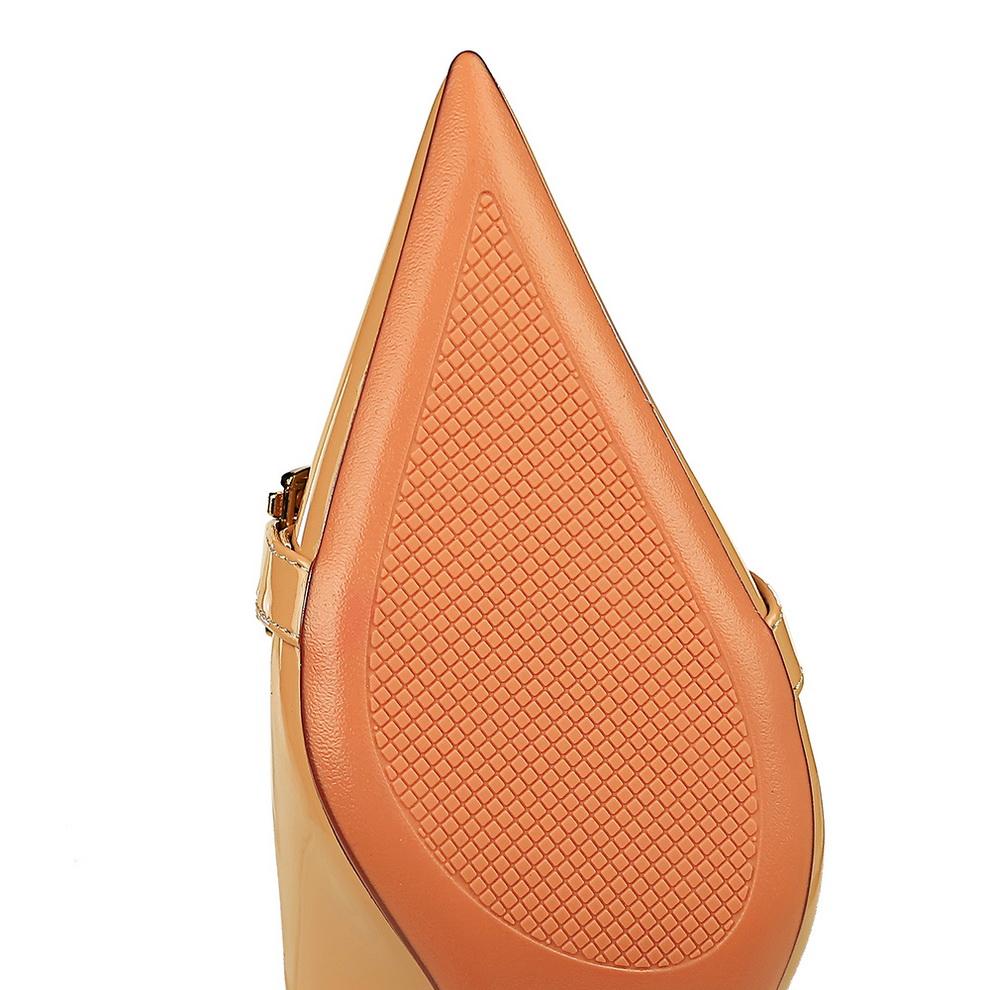 Туфли на высоком каблуке в европейском и американском стиле. Женская обувь. Одинарные туфли на тонком каблуке с острым носком и металлическим ремнем.