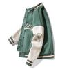 Embroidered Suede Men Spring Baseball Jacket Casual Harajuku Style Fashion Coat Outerwear for Daily Wear Streetwear