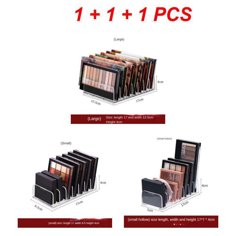 Акриловый компактный органайзер для палитры теней для век, лоток для дисплея, коробка для хранения косметики, держатель для макияжа, органайзер с ящиком, 7 сеток