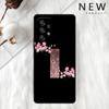 Розовый модный чехол с цветочным письмом для Samsung Galaxy A52 A12 A51 A32 A21s A71 A32 5G A12 A22 A53 A31 A13 A72, чехол для телефона