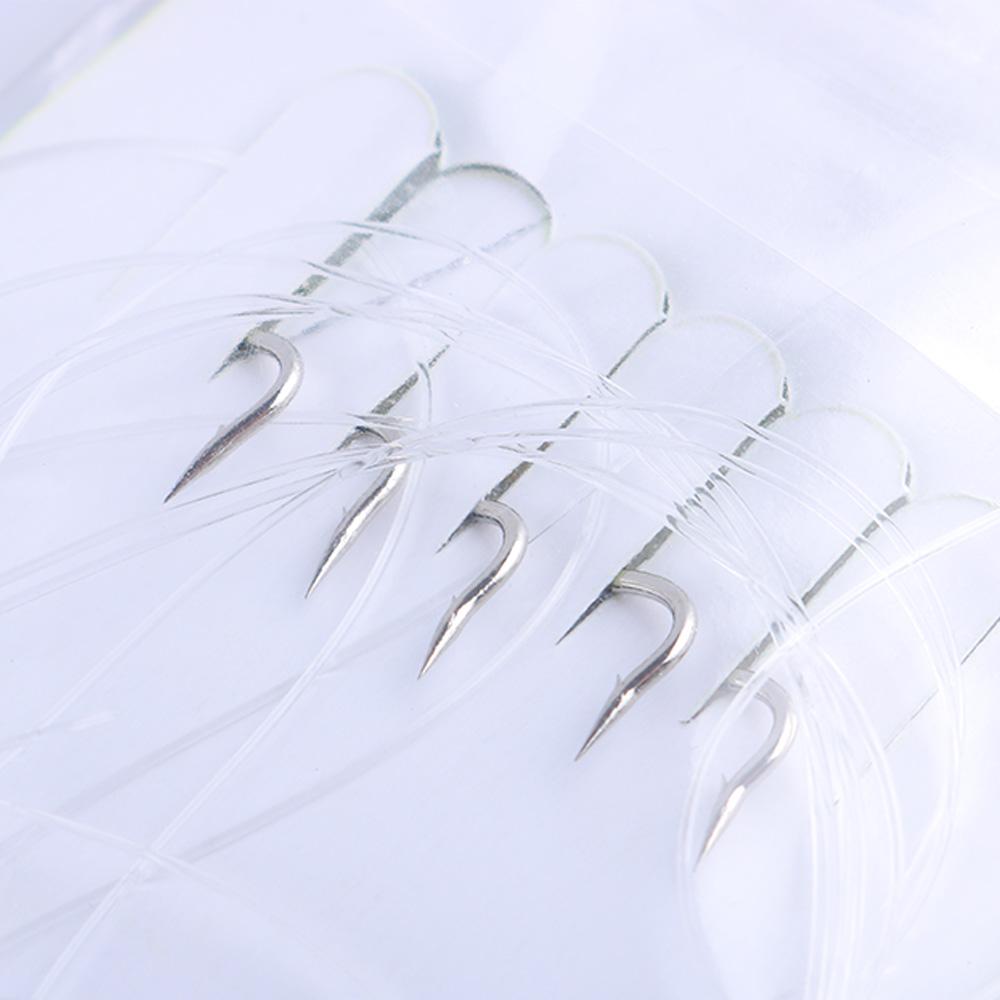 5pcs Outdoor Carbon Steel Barb Durable Head Treble Bait Fishing Tackle Luminous Fishing Hook