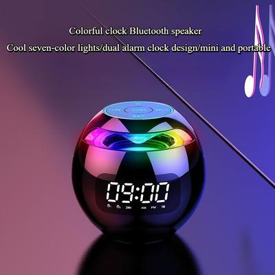 Высококачественный Bluetooth-динамик Беспроводной Мини-Звук с FM-радио Двойной Будильник Сабвуфер Поддержка TF-карты Caixa De Som Музыкальный Плеер