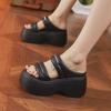 Women's Thick-Soled Platform Sandals - 2025 Summer Fashion, Height-Enhancing European Style