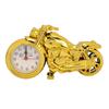 Vintage Cool Desk Motorcycle Alarm Clock Gold Innovative Gift Ornament Motorcycle Model Alarm Clock