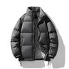 Winter New Men's Korean Style Stand-up Collar Solid Color Thickened Warm Trendy Brand 90 White Duck Down Down Jacket Trendy Couple Fashion Jacket