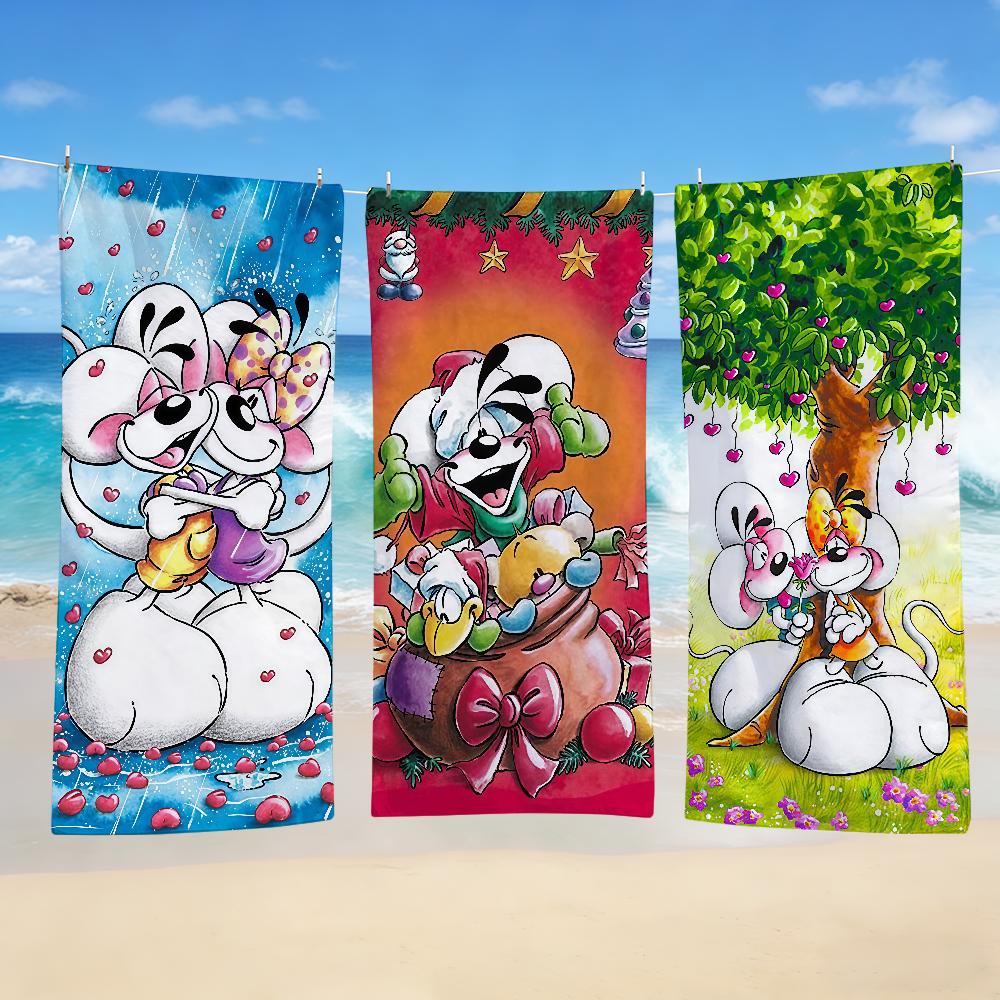Towel Cute Microfibre Cartoon Beach Quick Dry Lightweight D-DiddlS-ES Super Absorbent Bath For Camping Travel Swimm