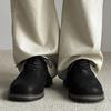 Plus Size Men's Square Toe Leather Shoes, 2026 Spring Autumn New Casual Business Commuter Derby Shoes