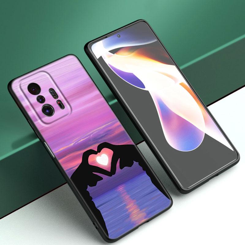 Чехол для телефона Kpop Love On The Finger для Xiaomi Mi A2 8 9 SE Note 10 10T 11 12 Lite 9T 11T 12S 12T Pro A3 6X 12X, черный чехол из ТПУ