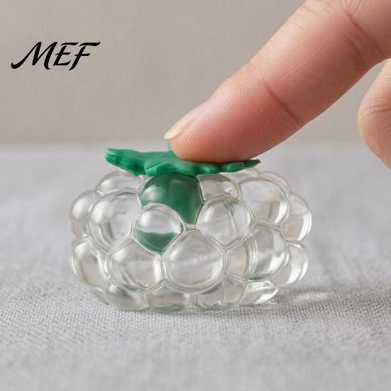 Fruit Squeeze Toy Strawberry Grape Stress Relief Toy, Realistic Sensory Anxiety Relieving Office Desk for Kids Adults