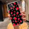 Kawaii Strawberry Phone Case For Iphone 15 14 Pro Max 13 12 11 Pro Max XSMax XR 12 13 Mini 14 Plus