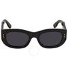 Solid Grey Rectangular Ladies Sunglasses Gg1215s 002 51