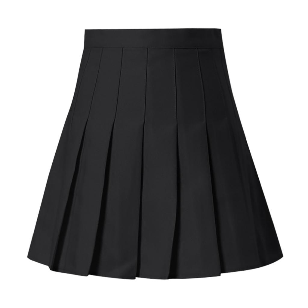 Women's Fashion High Waist Pleated Skirt Slim Waist Casual Tennis Skirt