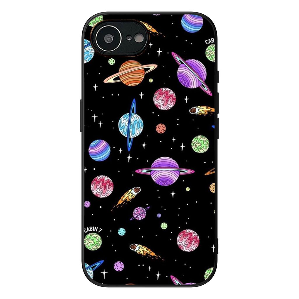 Cover for Apple iPhone 16 15 14 Plus 13 12 Mini 17 Pro Max + ProMax 16E Air 16+ 15+ Coque Phone Case Moon Stars Astronaut Sky