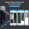 Корпус для внешнего SSD M.2 NVMe PCIe / NGFF SATA с двойным протоколом, 10 Гбит/с, USB Type-C, поддержка ключей M и B&M