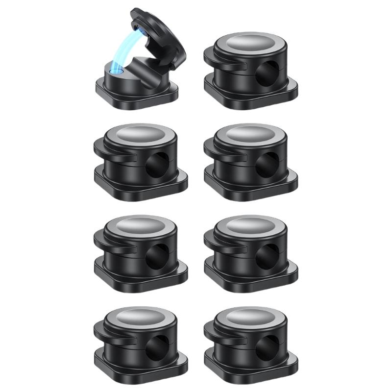 Spring Cord Holder Clip Adjustable Cable Organizers with Strong Adhesive for Desk and Car Use 