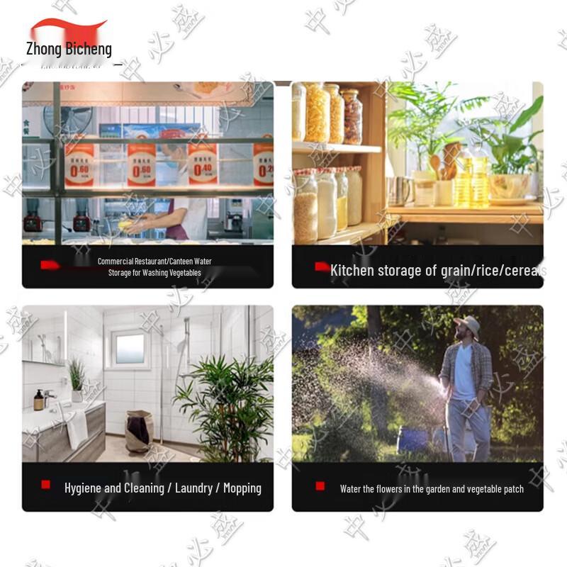 Прочный портативный ведро для воды из нержавеющей стали