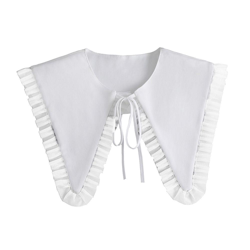 Хлопковая рубашка с искусственным воротником, классическая одежда, аксессуары, модная блузка, накладной воротник