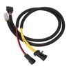 2pcs Rectifier Conversion Wiring Harness 2206620 Replacement for Polaris Ranger 1000 Diesel 2016‑2017