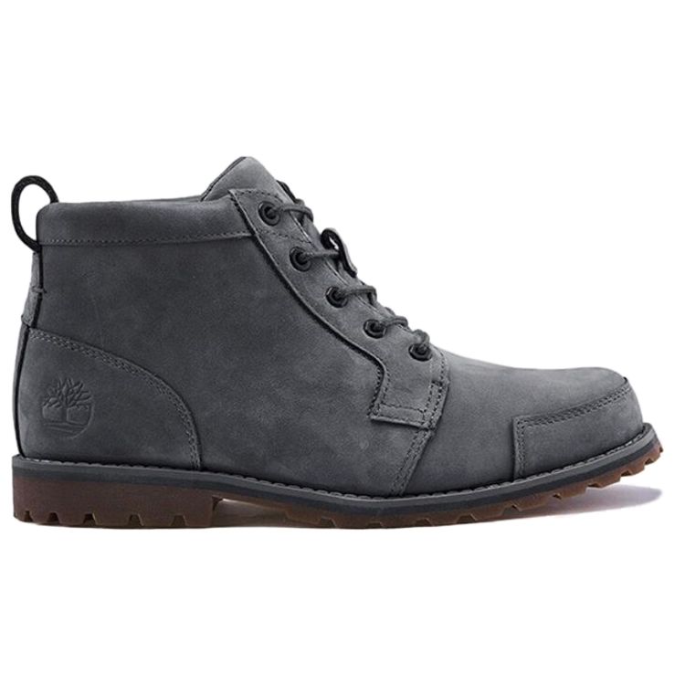 Timberland Мужские ботинки-чукка Earthkeepers из кожи, широкая посадка, темно-серый коричневый нубук A41CPW