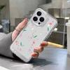 INS Small Floral Flowers Graphic Print Phone Case For iPhone 15 Pro Max 14 13 12 11 XS XR X 7 8 Plus SE 2022 Clear Bumper Cover