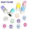 5Pcs/Set Round Emotional Expression Stamp French French Seal  Encourage Students