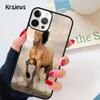 Коричневый Пегий Жеребец Мягкий Чехол для Телефона Для iPhone 17 Air 16 15 14 plus 12 13 pro max coque Fundas