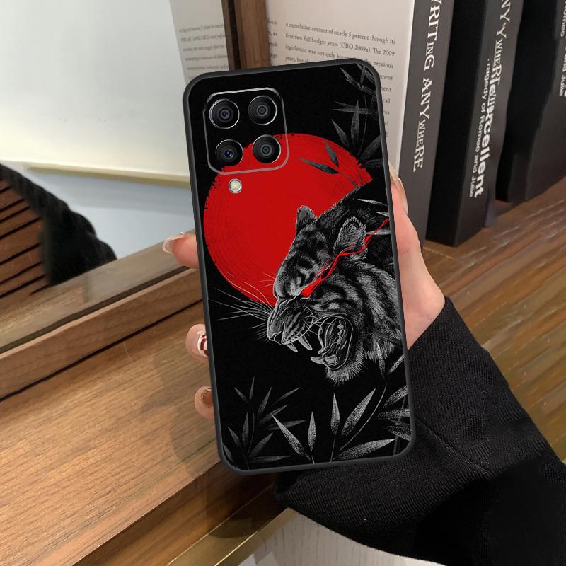 Тигр Красное Солнце Японское Искусство Чехол Для Samsung Galaxy M13 M53 M51 M31 M11 M14 M34 M54 M12 M32 M52 M16 M36 M56 M15 M35 M55