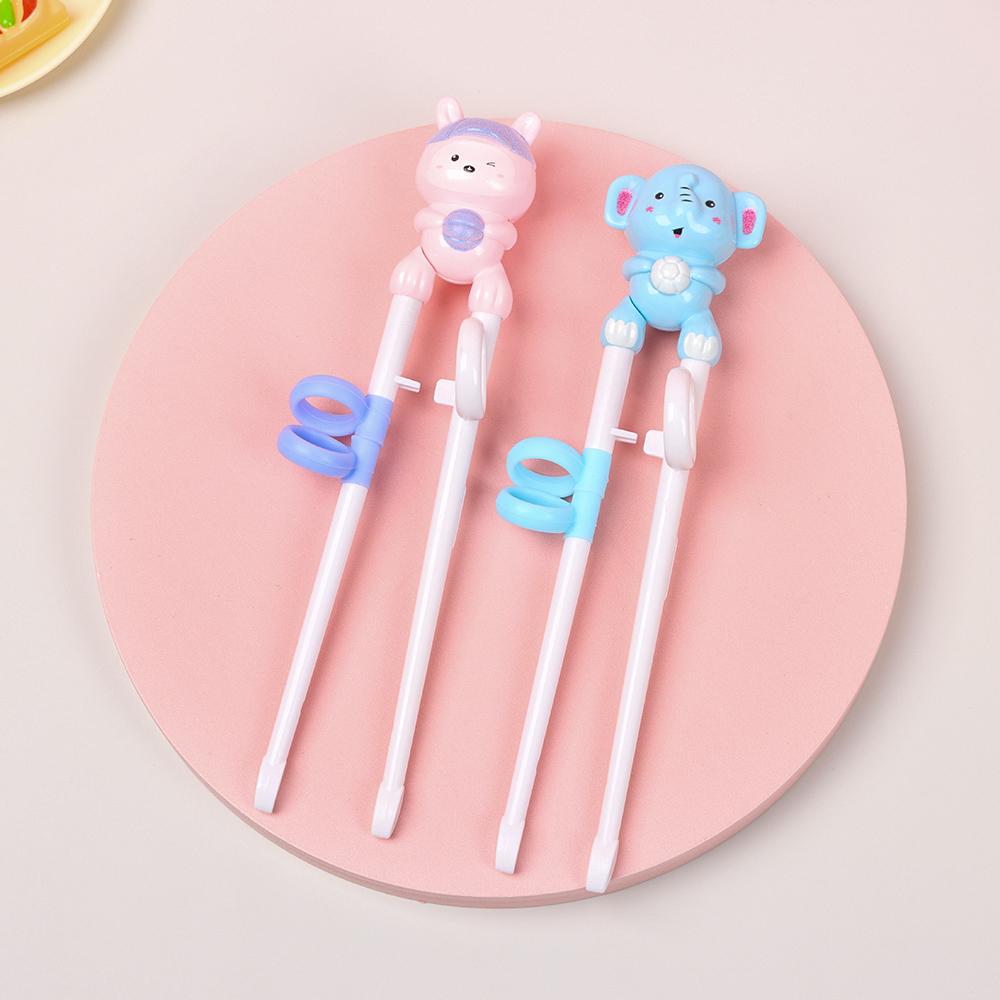 1 Pair Cartoon Kids Baby Training Chopsticks Learning Chopsticks Beginner Chopstick Eating Helper