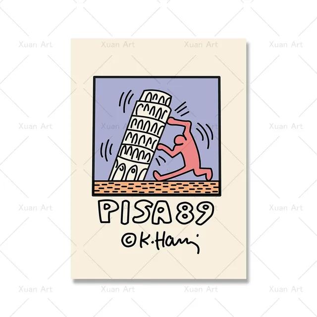 Современная абстрактная эстетика настенное искусство ретро поп фигурка HD масло на холсте постер печать для дома спальня гостиная декор подарок без рамки