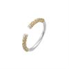 Pure silver 990 women's ring inheritance, curl grass pattern gold hoop ring women's ring ancient magic hand