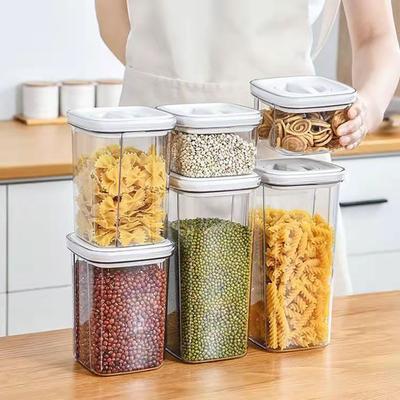 Герметичный контейнер для хранения продуктов Crisper Box с пыленепроницаемой крышкой, большой вместимостью, прозрачным дизайном, штабелируемый, хорошо герметизирующий, герметичный