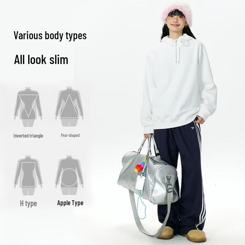 MINISO Men's Heavyweight Panda Badge Pullover Hoodie