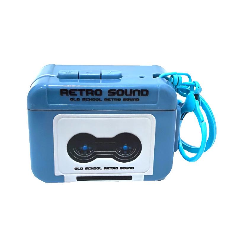 Ретро кассетный плеер Walkman брелок: Мини Музыкальный Плеер и Диктофон