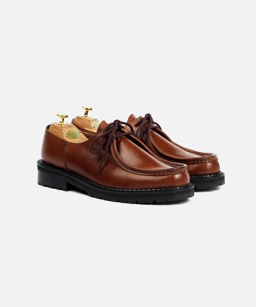 Custommood Richard Cowhide Tyrolean Derby Shoes (Italy Oil Brown)